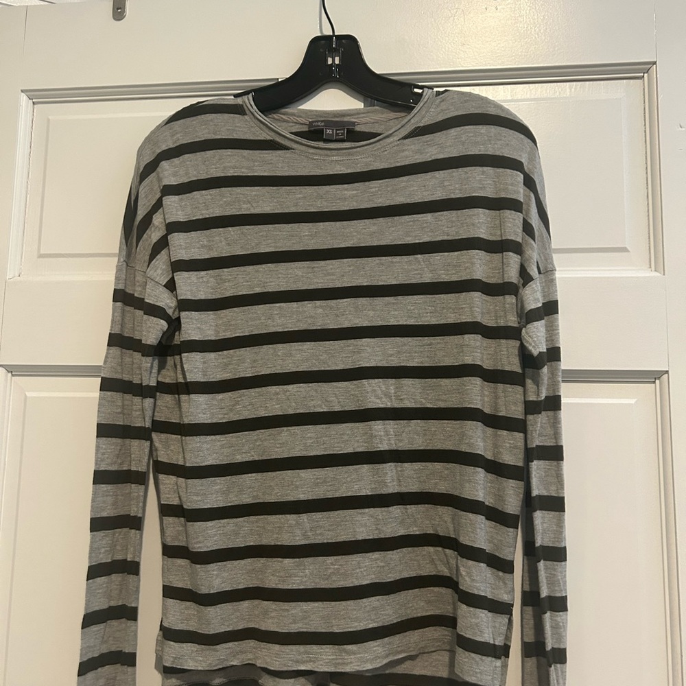 Beautiful VINCE striped long sleeve shirt!